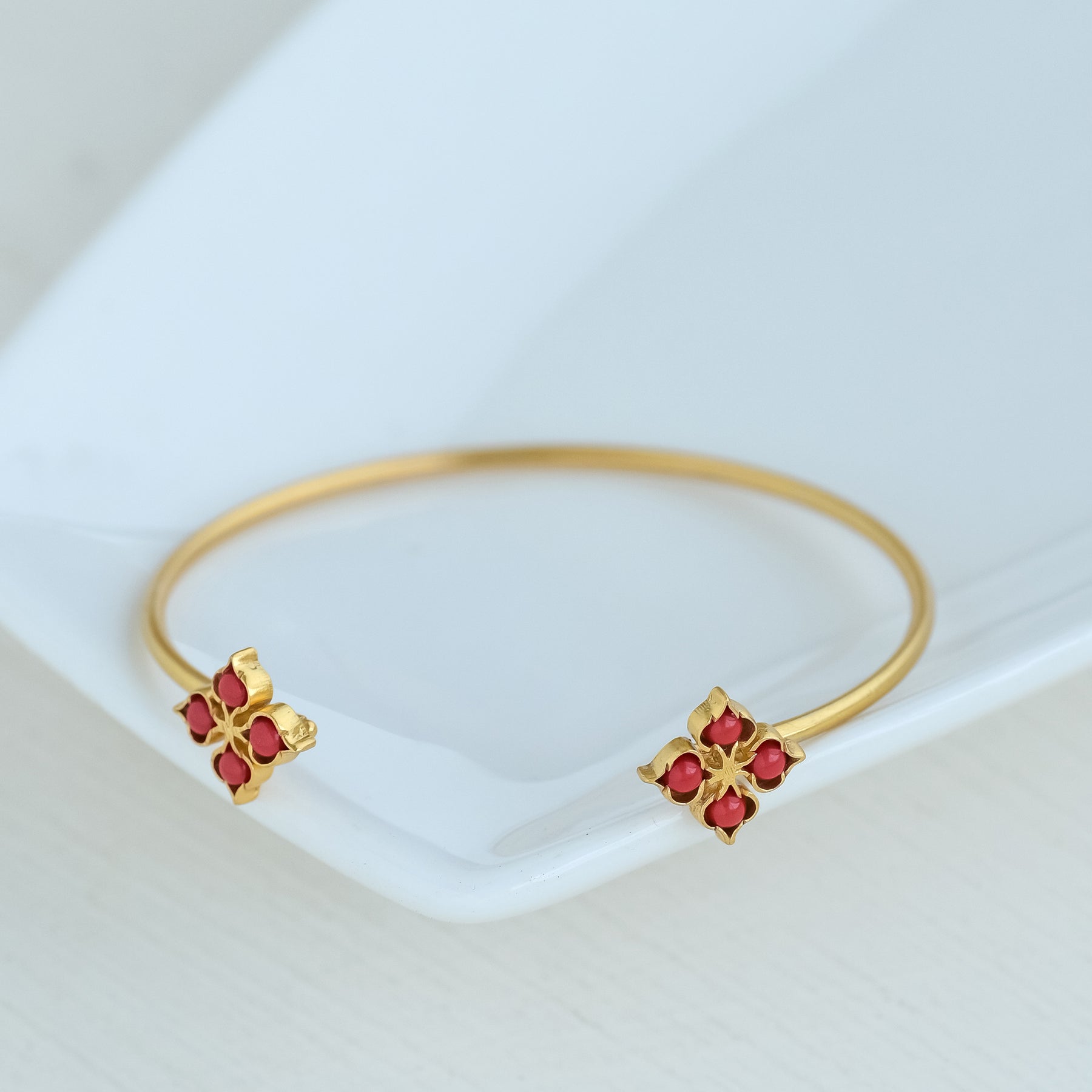 Blossom Bliss Bangle Coral