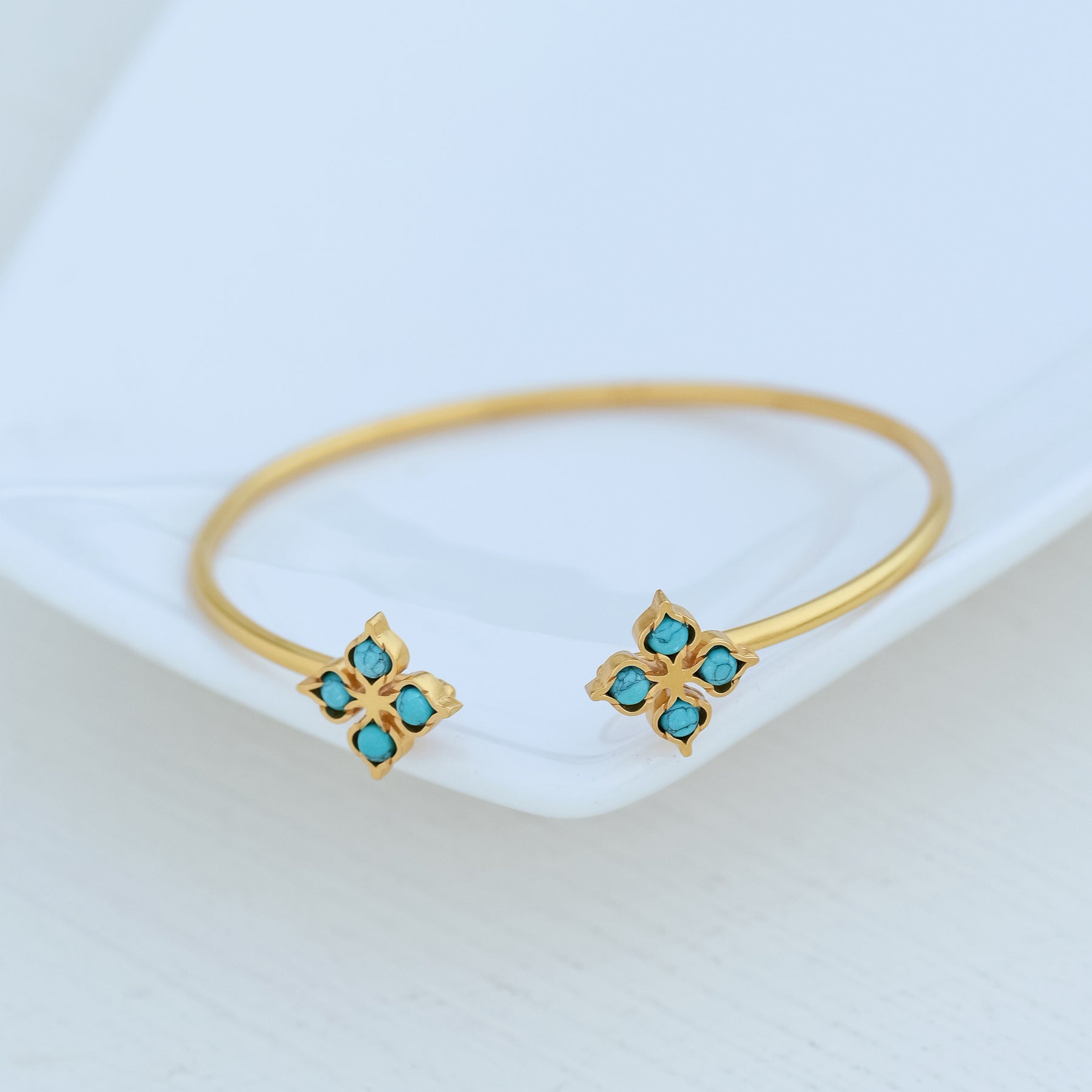 Blossom Bliss Bangle Turquoise