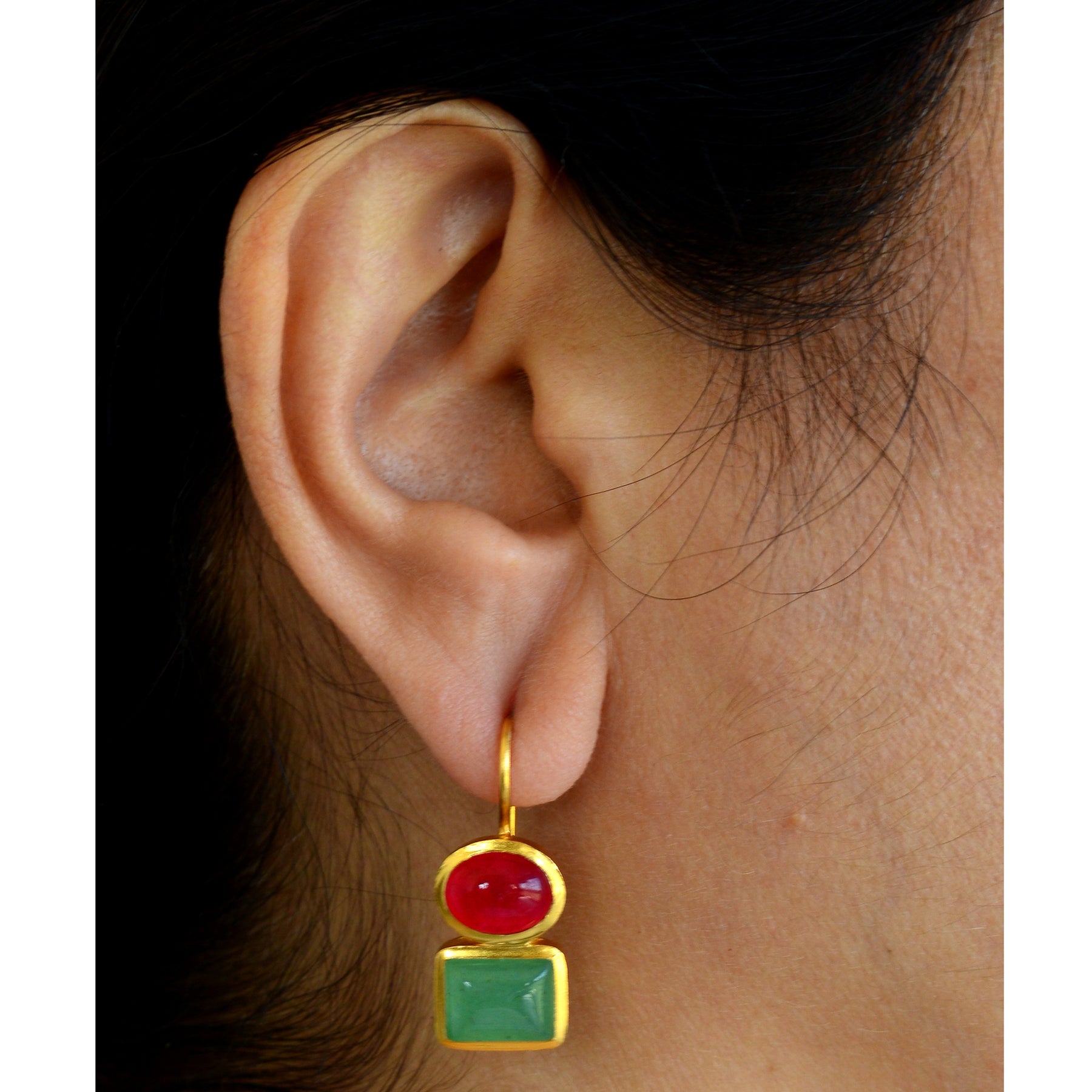 Maggie Earrings Red