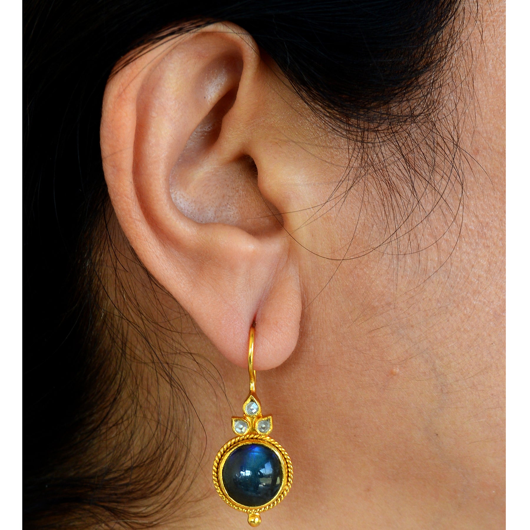 Megha Earrings Grey