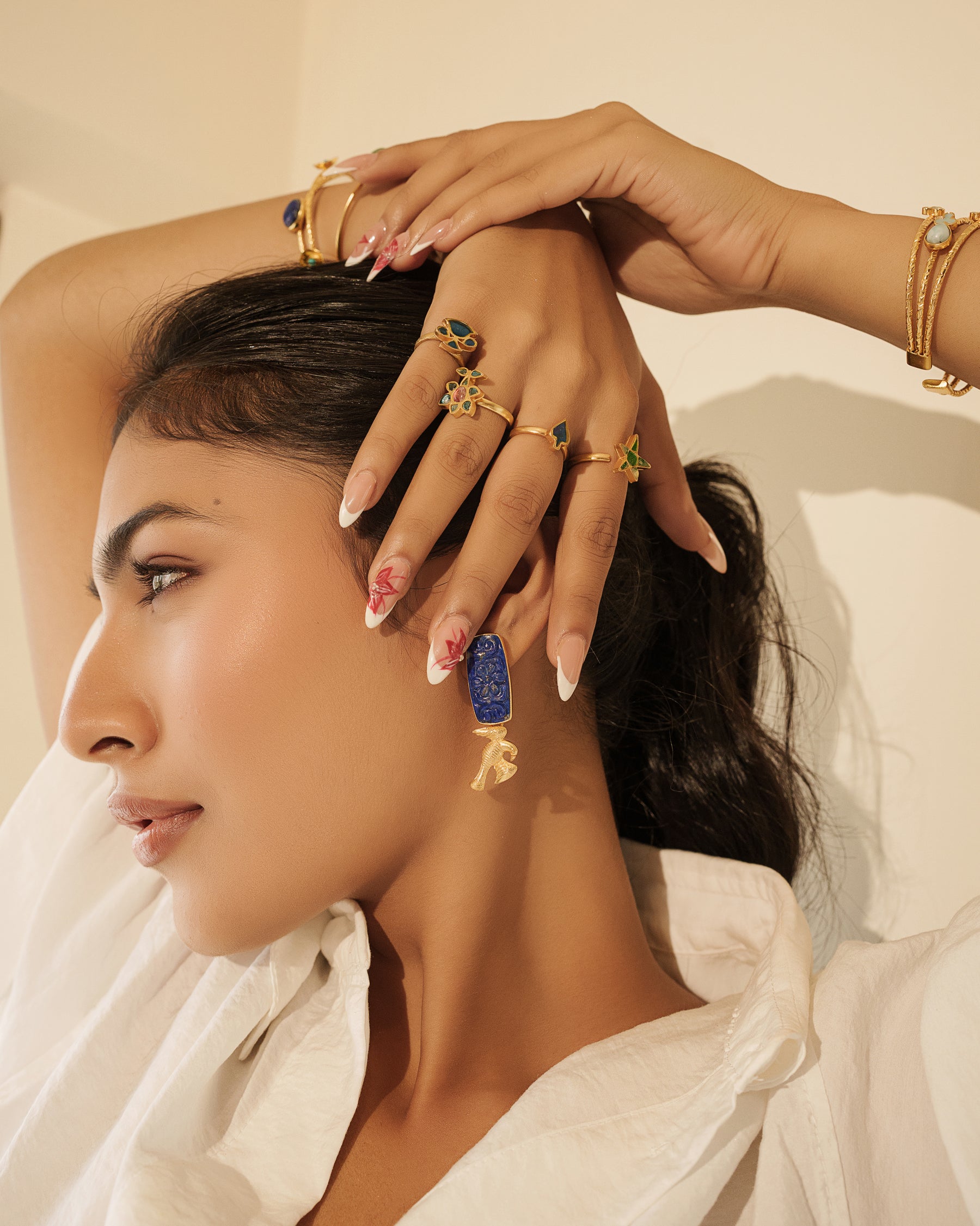 Tanjore earrings