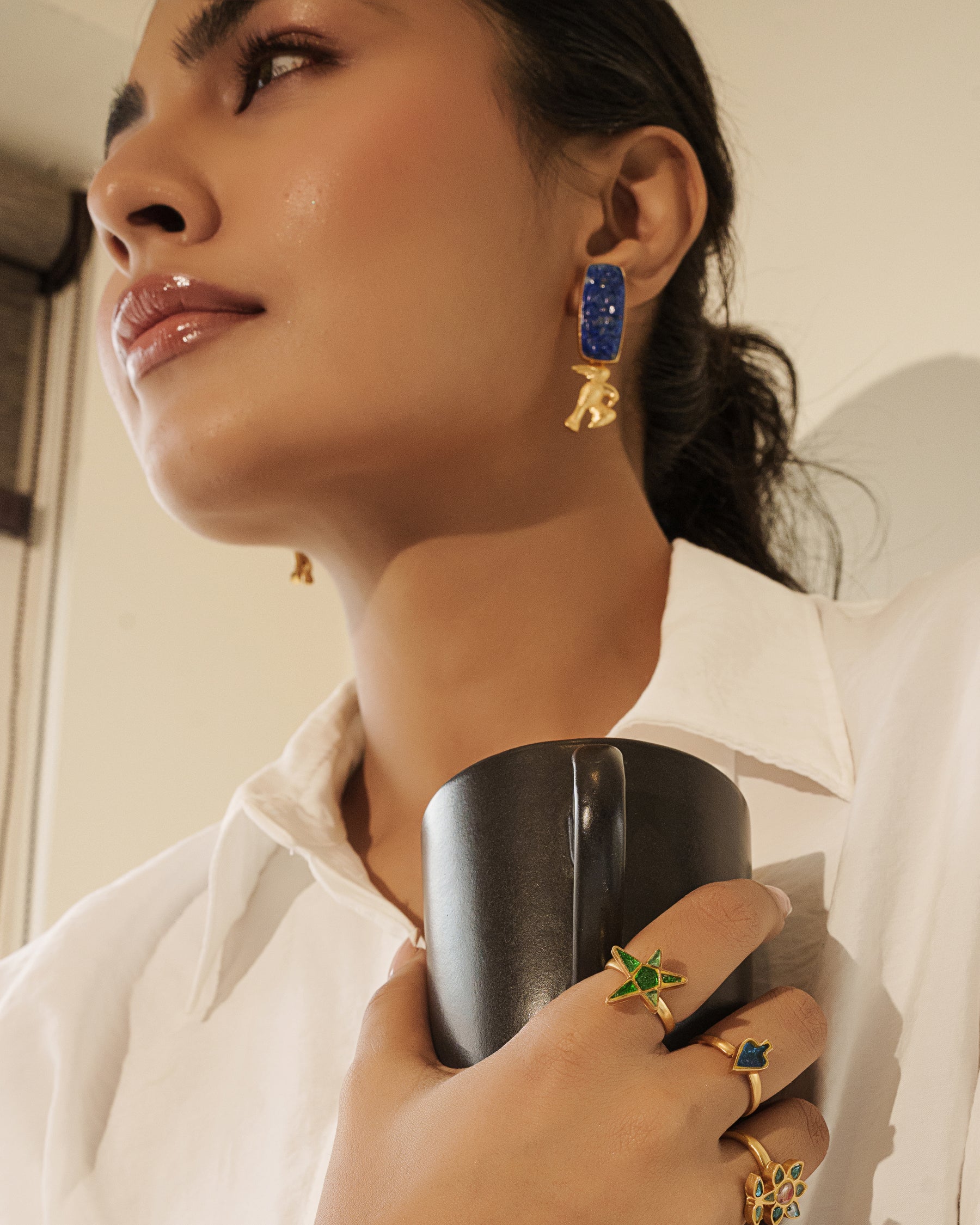 Tanjore earrings