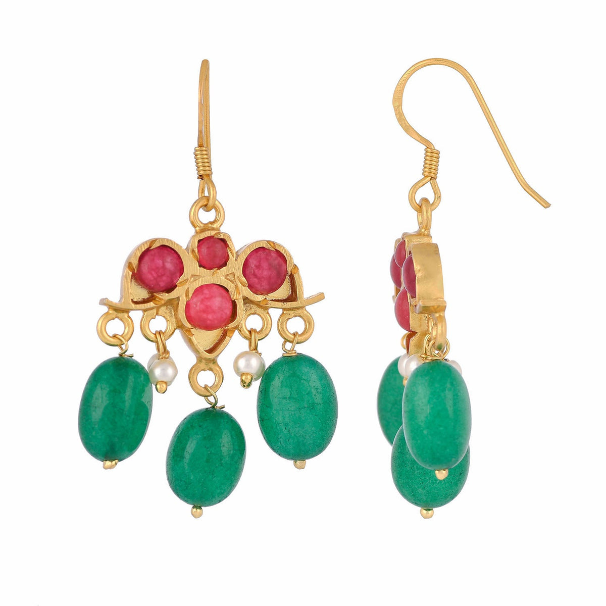 Aastha Earrings Green
