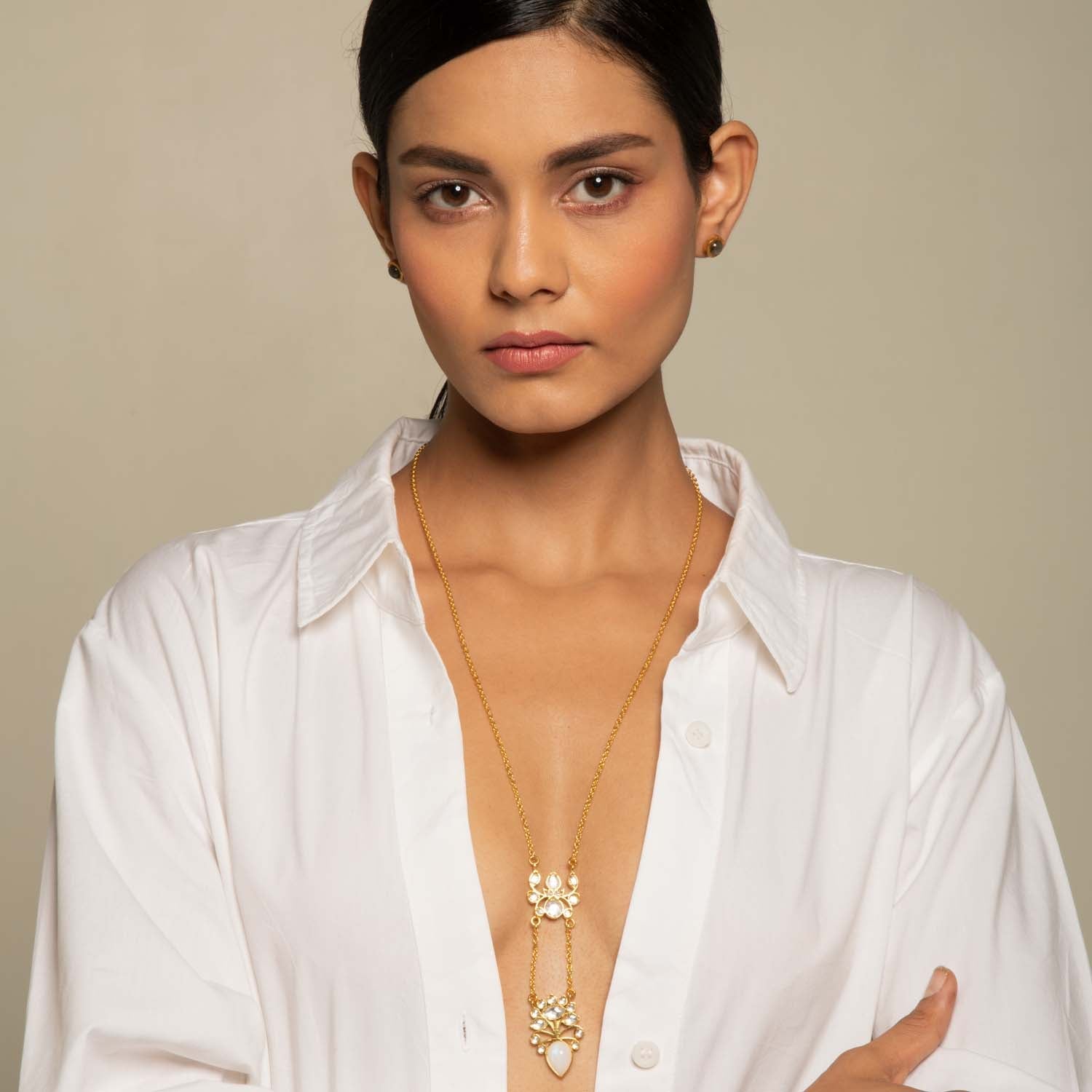 Poseidon Necklace White