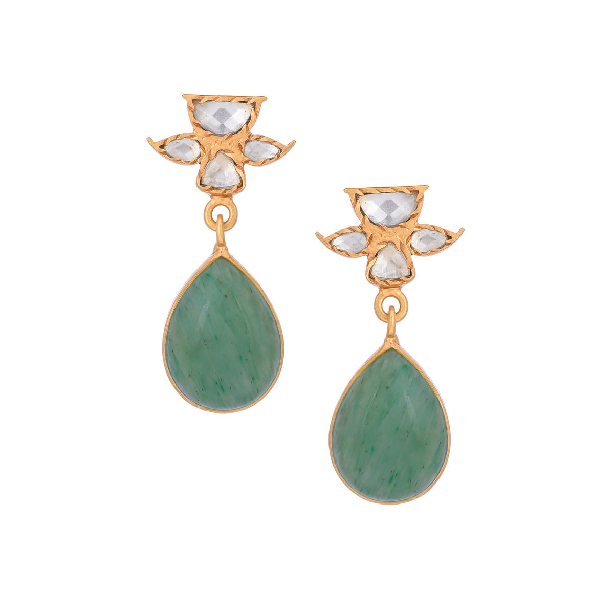 Aparajita Earrings Green