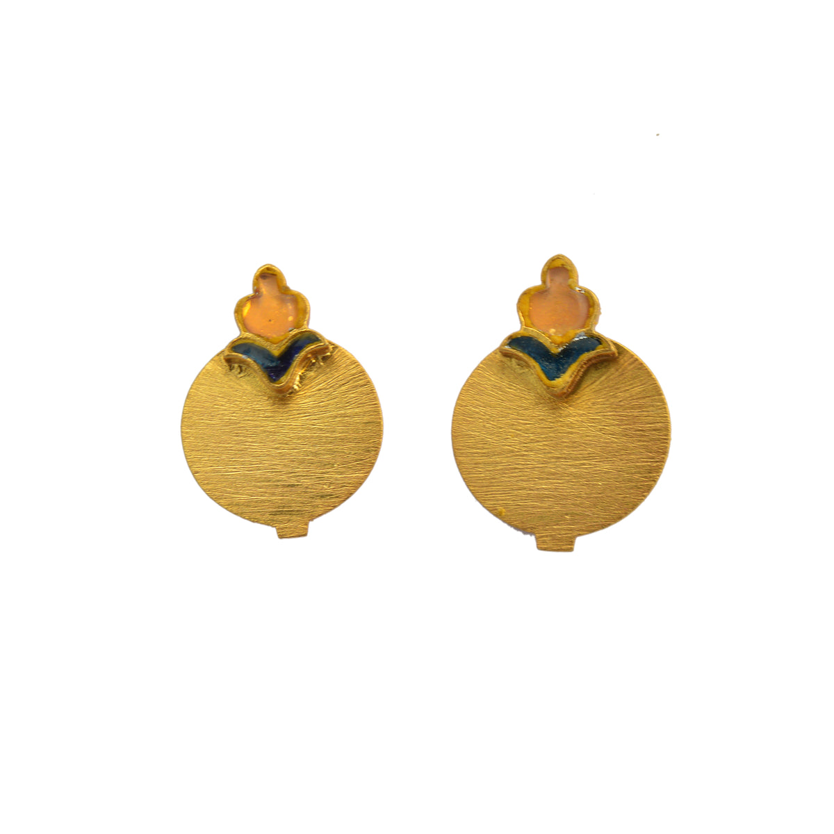 Maurya Studs Yellow