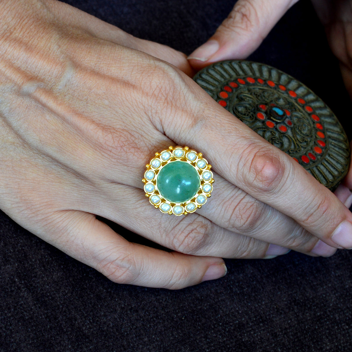 Apeksha ring green
