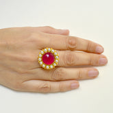 Apeksha ring red