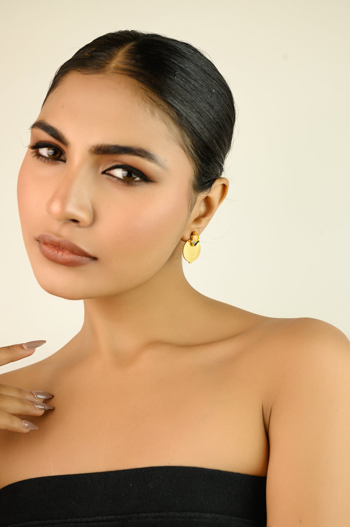 Maurya Studs Yellow