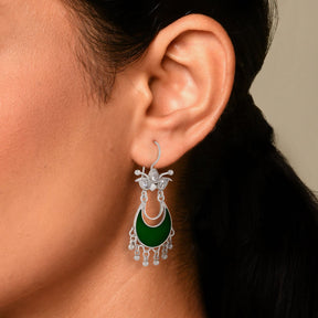Shreya Earrings Green