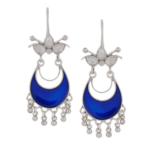 Shreya Earrings Navy Blue