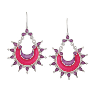 Chandrika Earrings Pink