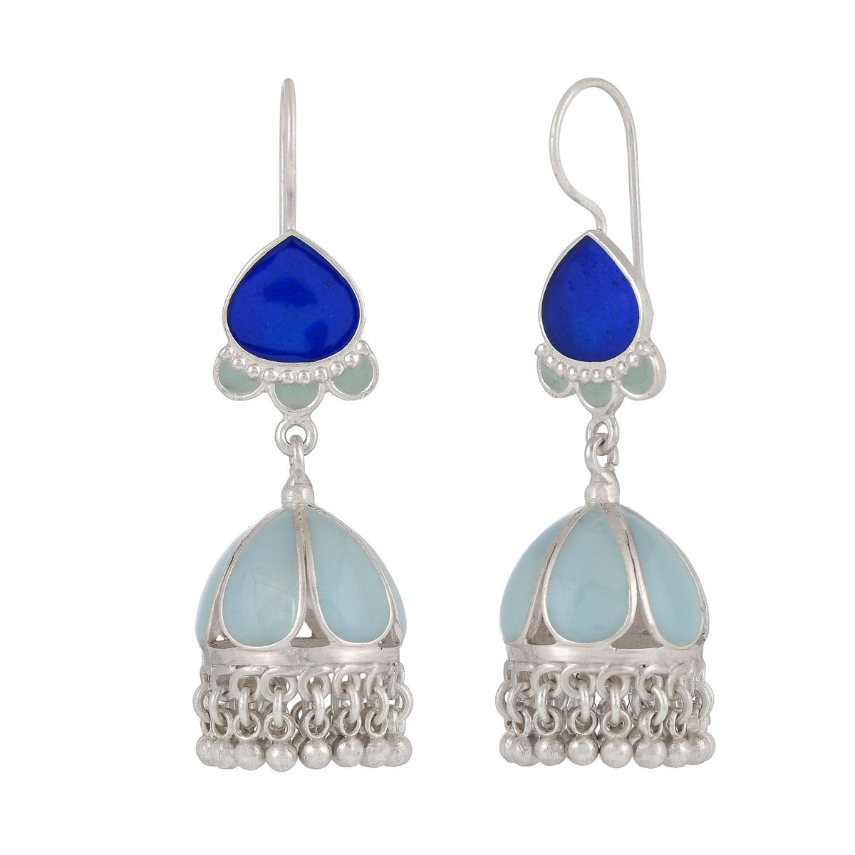 Noor Aqua Blue Earrings
