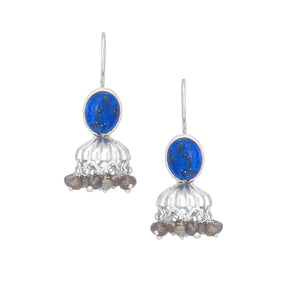 Kumud Earrings Lapis Lazuli