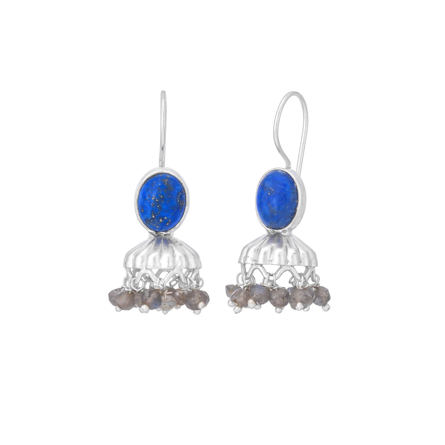 Kumud Earrings Lapis Lazuli