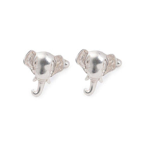 Elephant Silver Cufflinks